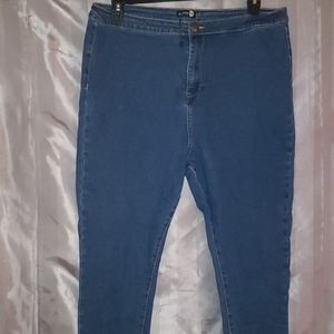 Plus High Rise Stretch Skinny Jeans